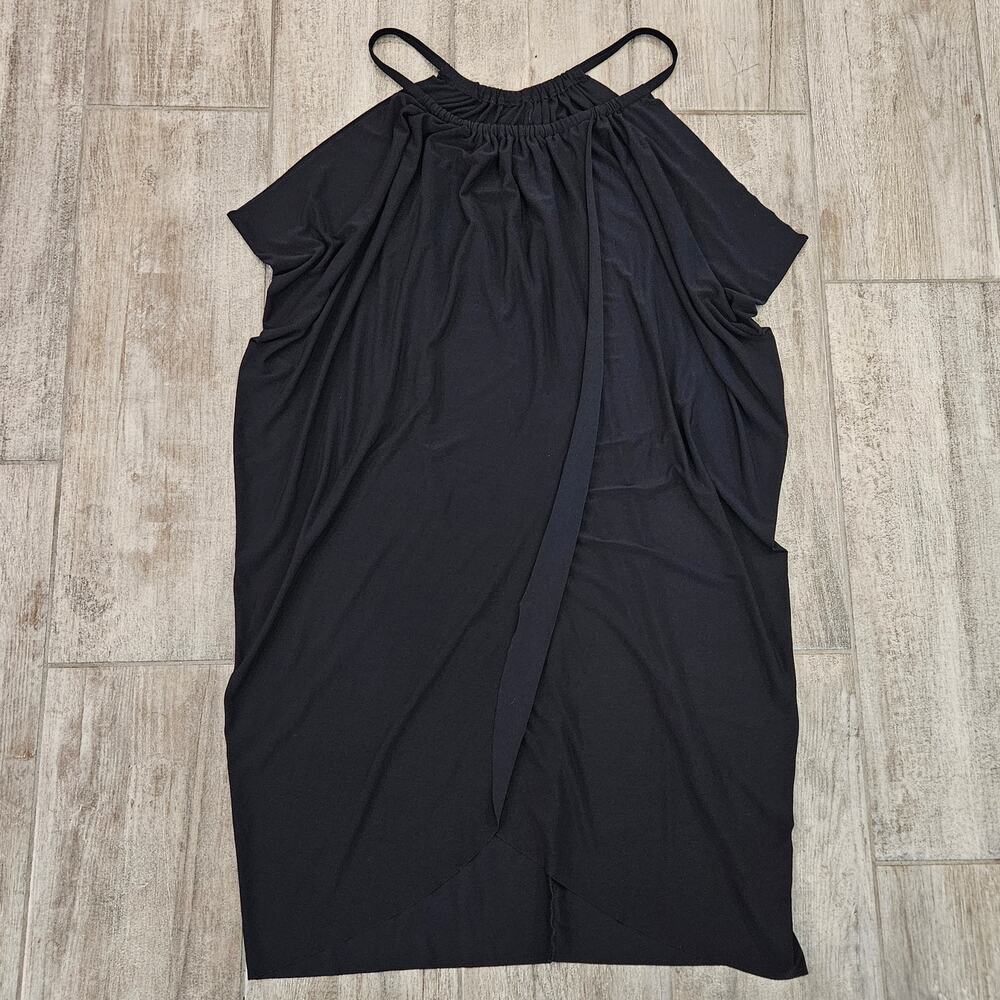 Magicsuit Miraclesuit Black Draped Cover Up Dress Womens M Swim Resort Beachwear - Picture 3 of 10